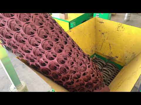 SHRED TEST - Sandpaper Stamp Rolls - H-50 Hybrid Shredding System | CM Shredders