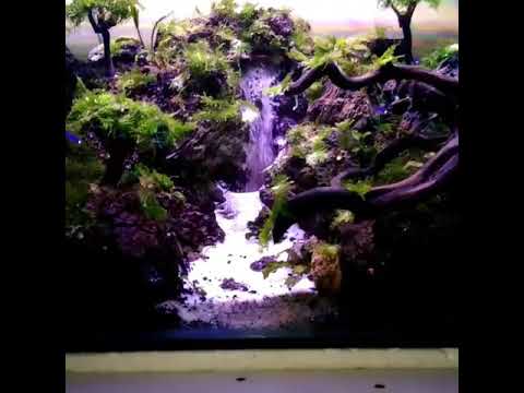 Aquascape pasir terjun