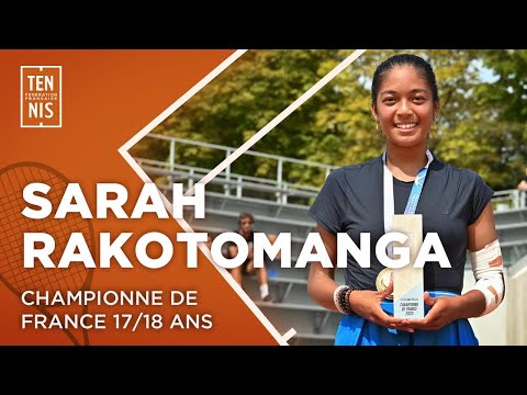 🏆🎙️ La réaction de Sarah Rakotomanga championne de France 17/18 ans | FFT