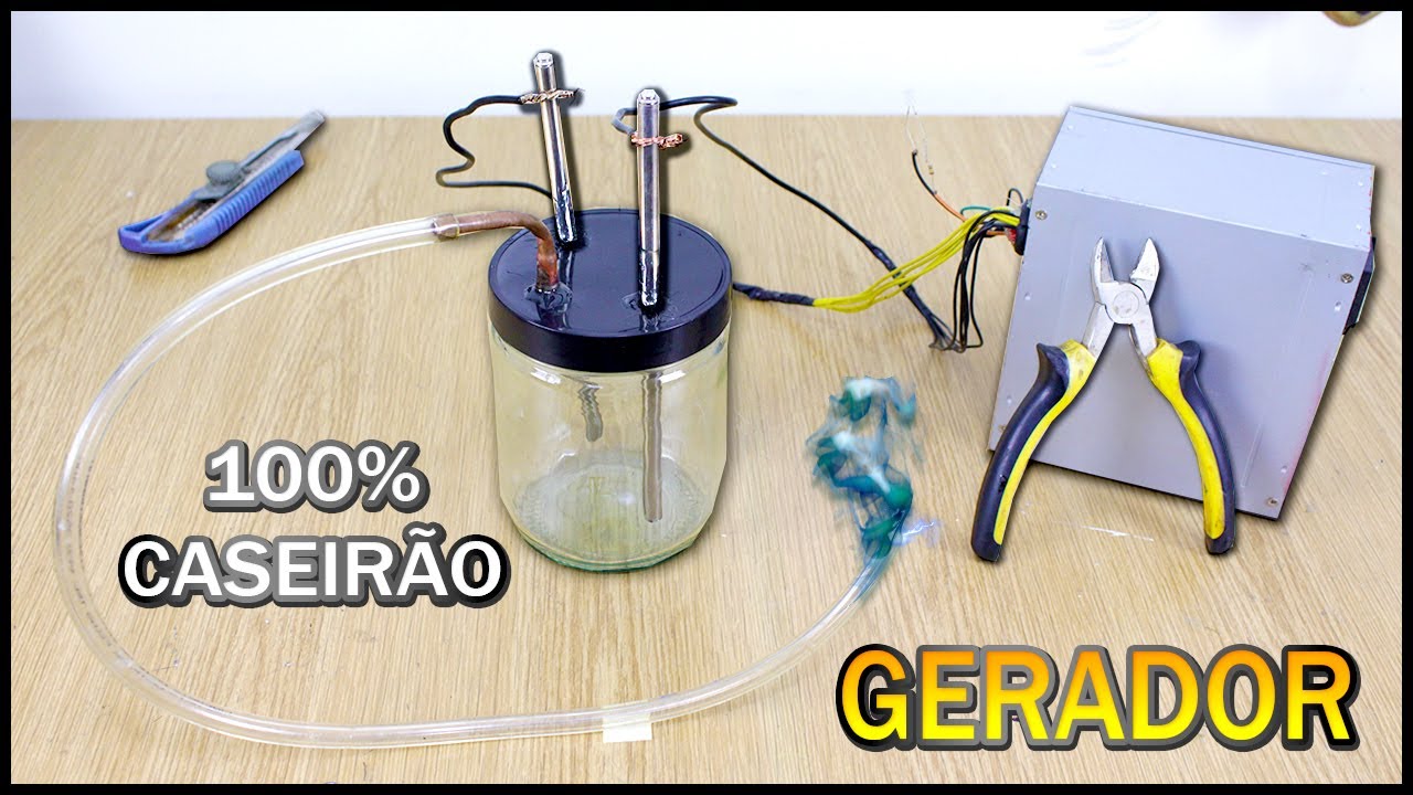 COMO FAZER UM GERADOR DE HIDROGÉNIO PODEROSO ( Com Fonte de PC e materiais de fácil acesso )
