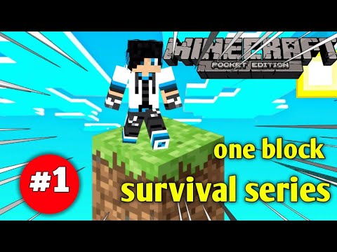 mohit gamerz - Minecraft one block survival series ep1 pocket edition survival series in Hindi