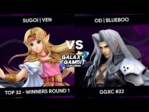 GGxC 22 - SUGOI Ven (Zelda) Vs OD Blueboo (Sephiroth) - Top 32 - Winners Round 1