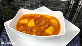 Como Hacer El Mejor Potaje De Garbanzos ( Receta Cubana)Rápido y Fácil