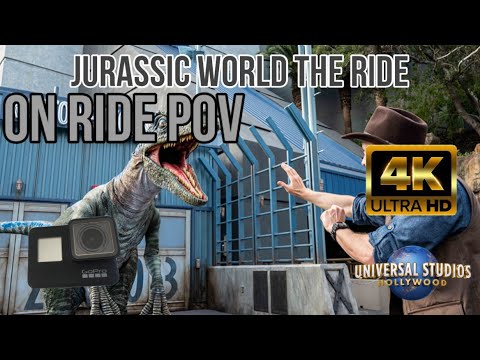 Jurassic World The Ride| Universal Studios Hollywood On Ride POV (2022)| Night Ride