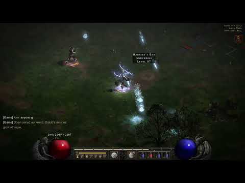 Diablo II Resurrected 1 Shot Blizzard Sorc vs Barbarian Fast Duel