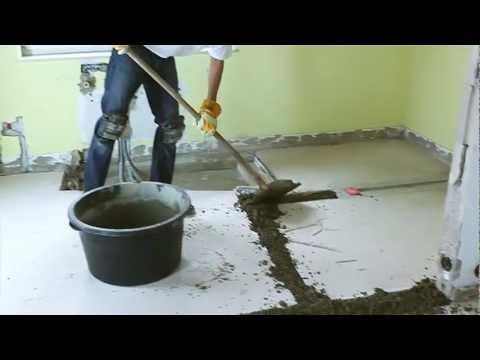 Renovating floors with quick-drying screed
