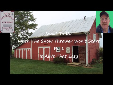 What To Do When The Snow Blower Won't Start ~ Find The...