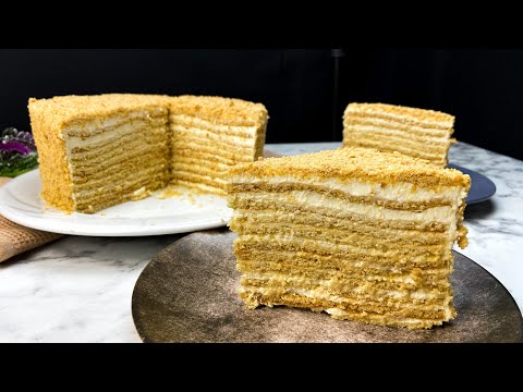Medovik Russian Honey Cake| Medovik Recipe!