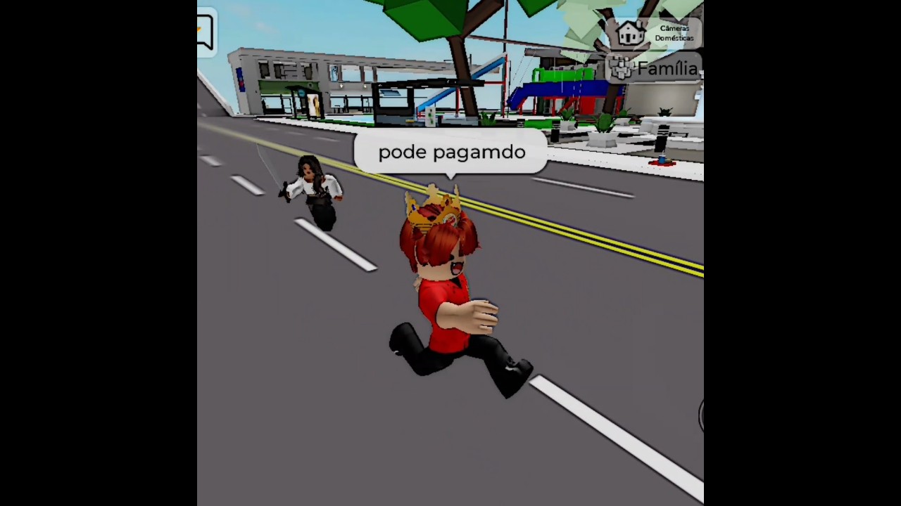 ELA TENTOU ME ROUBAR.....DEU  NISSO! 😱 #roblox #viral #shorts #memes #humor #comedia