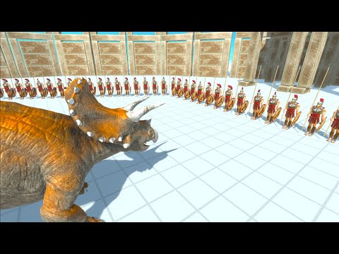 100x SPARTANS vs ALL UNITS - Animal Revolt Battle Simulator ARBS