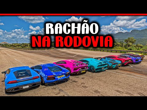 SÓ VALE LAMBORGHINI NO RACHÃO DA RODOVIA - FORZA HORIZON 5