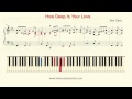 How To Play Piano: Bee Gees "How Deep Is Your ...