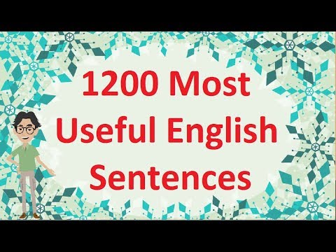 1200 Most Useful English Sentences - 1200 Useful Phrases in English - 1200 Common English Phrases ✔