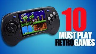 Top 10 MUST-PLAY Retro Games for Sega Genesis/Mega Drive (ft. RG ARC-D!)