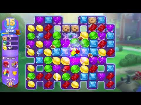 Wonka's World of Candy Level 73 no booster [Gameplay Walkthrough] [Zynga]