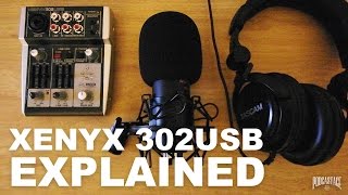 Video thumbnail for Behringer Xenyx 302USB Mixer Review / Test / Explained by Podcastage