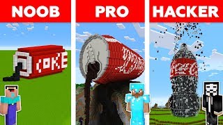 Download lagu Minecraft NOOB vs PRO vs HACKER: COCA COLA BUILD CHALLENGE in Minecraft / Animation mp3