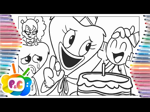 Huggy Wuggy  Coloring page / Poppy Playtime Coloring /Syn Cole - Feel Good [NCS Release]