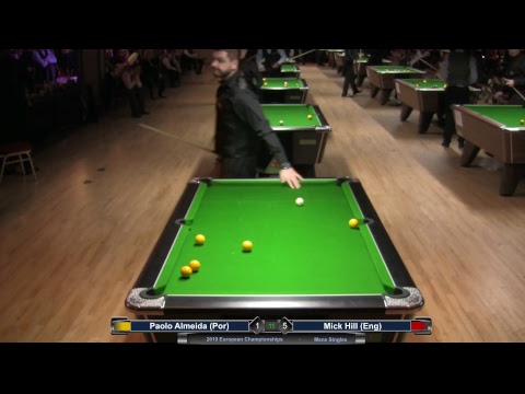 2019 Mens European Championships - Paolo Almeida (Por) v Mick Hill (Eng)