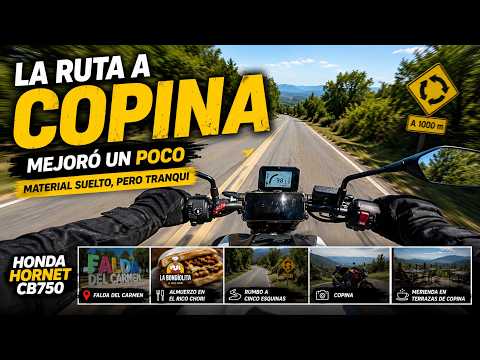De Falda del Carmen a Copina en CB750 Hornet | Curvas, asfalto nuevo y material suelto