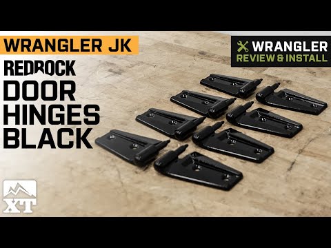 Jeep Wrangler JK RedRock Door Hinges; Black Review & Install