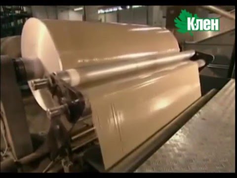 процесс производства скотча (клейкой ленты) на заводе (пример)