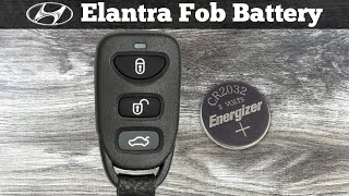 How To Replace 2007 - 2020 Hyundai Elantra Key Fob Battery - Change Replacement Remote Fob Batteries