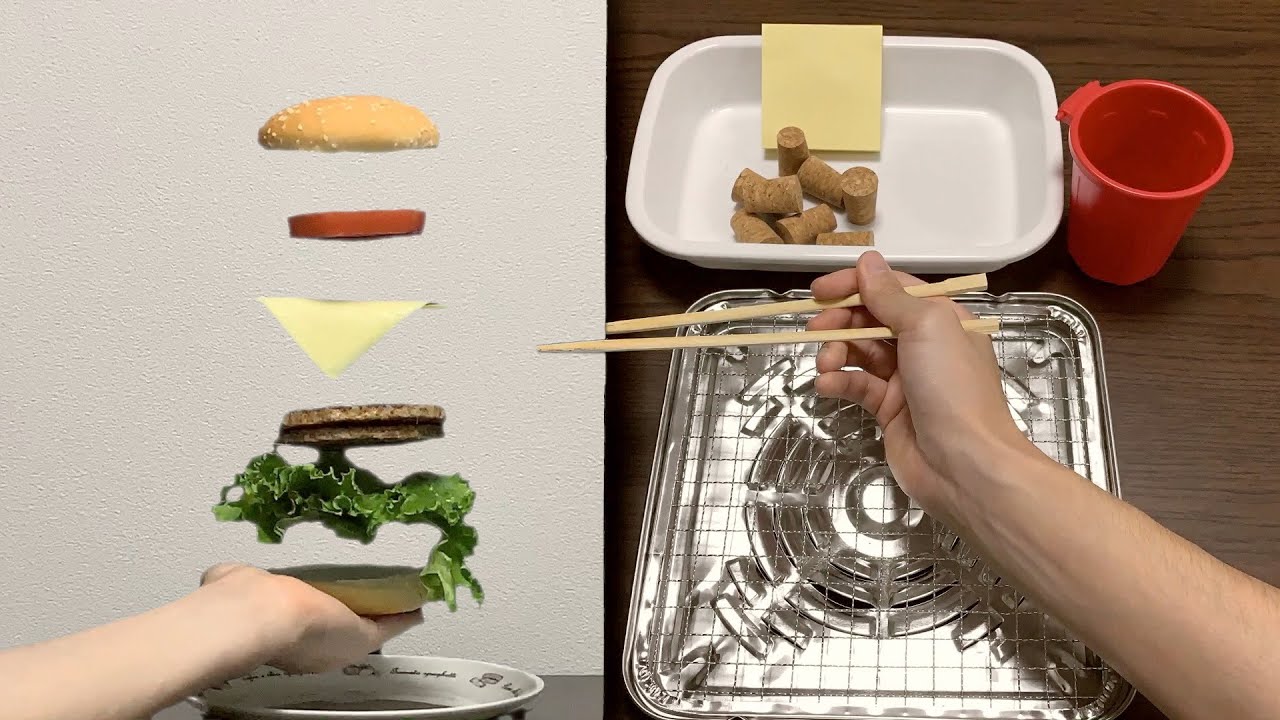 Stop Motion Cooking "バーガー" ｜"Burger"【ストップモーション・料理】