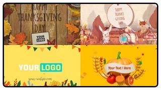 Thanksgiving Intros | Top 5 Warm & Cozy Video Templates