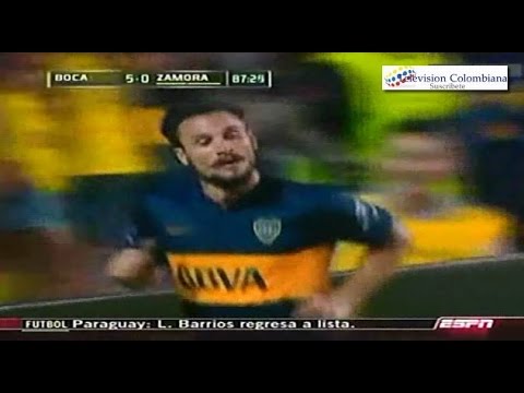 Boca Juniors 5 vs Zamora 0 - Copa Libertadores - Resumen - 11/Marzo/2015