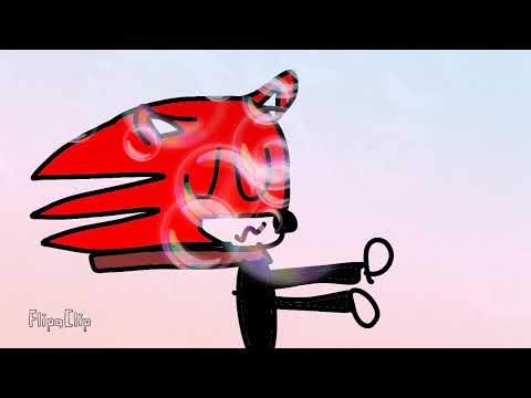 Sonic Rojo haciendo el floss