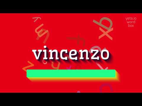 VINCENZO - HOW TO PRONOUNCE IT? #vincenzo