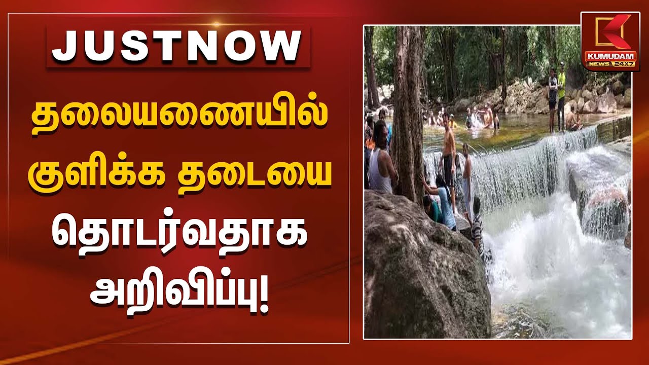 தலையணையில் குளிக்க தடையை தொடர்வதாக அறிவிப்பு | Pillow Bathing Ban | Kumudam News