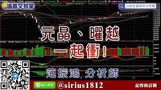 【海豚交易室】#范振鴻 0716，元晶、曜越 一起衝！ (圖)