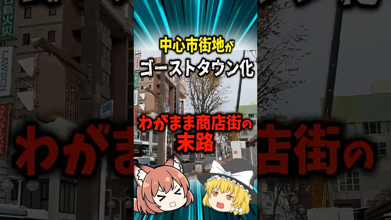 【実は自滅】イオンを追い出した街の末路…人口22万の八戸市中心街がゴーストタウン化【ゆっくり解説】