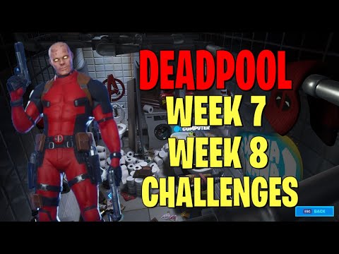 DEADPOOL CHALLENGES WEEK 7 & WEEK 8 (Fortnite Deadpool Skin & Style)