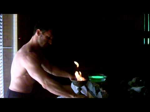 Sauna Aufguss-Weltmeister Helli im 5* Wellness Golf Hotel Andreus in Südtirol