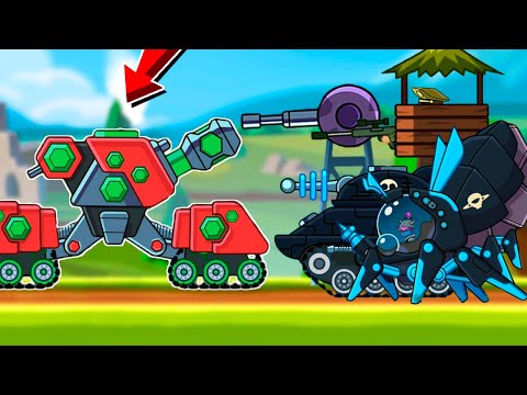 TANK SIEGE VS ALL BOSSES in EPIC JOURNEY - Hills of Steel. Games Tanks