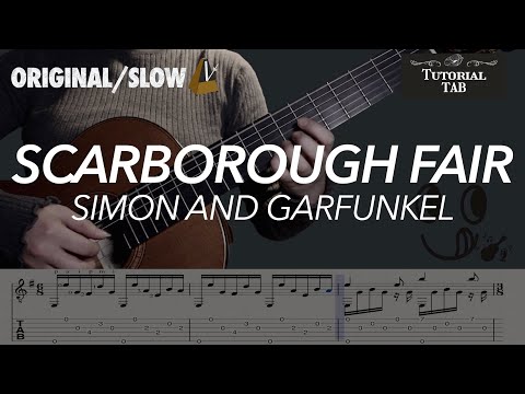 Scarborough Fair - Simon and Garfunkel (Fingerstyle Tutorial with TAB)