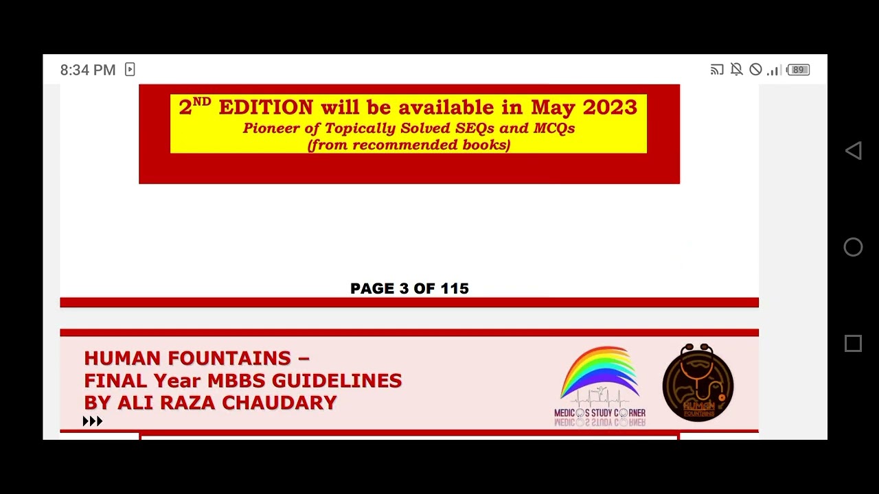final year MBBS guidelines in pdf format