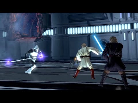 Obi Wan Kenobi & Anakin Skywalker vs Imperial Troopers - STAR WARS FORCE UNLEASHED 2 NPC Wars