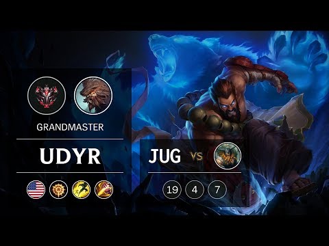 Udyr Jungle vs Olaf - NA Grandmaster Patch 9.5