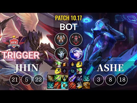 APK Trigger Jhin vs Ashe Bot - KR Patch 10.17