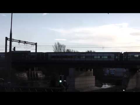 NIR class 201 (8208) + Mk3 Enterprise - East Wall Road, Dublin