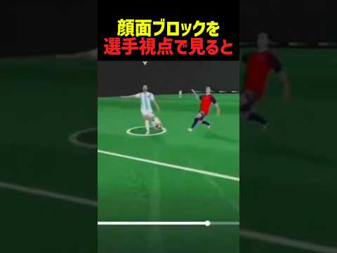 顔面ブロックを選手視点で見ると