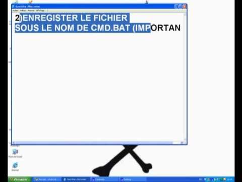 comment ouvrir cmd avec bloc-notes