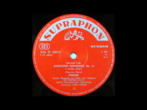 Lalo, Symphonie Espagnole, 5th mov and Ravel, Tzigane  , Ida Haendel, Violin