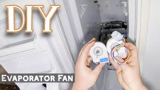Refrigerator Repair - Replacing Evaporator Fan to Fix Freezer Temperature Issues - DIY How to
