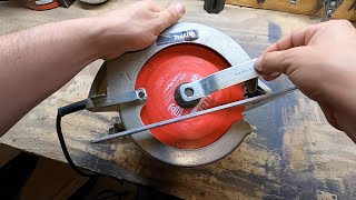 How to Remove Saw Blade With No Spindle Lock