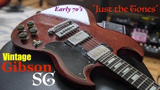 Video thumbnail for Vintage Original Gibson SG Standard (1973-74) "Just the Tones" by Aaron Cowan